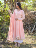 White Crepe Silk Palazzo with Lace Details