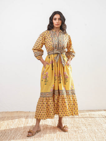 Adaa  yellow dress