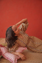 GREEN BUTI DRESS