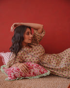 GREEN BUTI DRESS